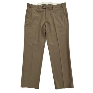 Lauren Ralph Lauren Men's Dress Pants 36x29 Brown Polyester Blend Trousers M65